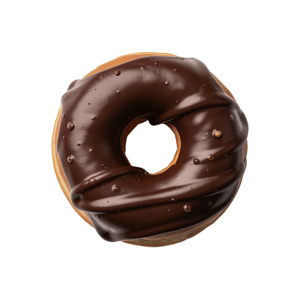 Chocolate glazed doughnut
