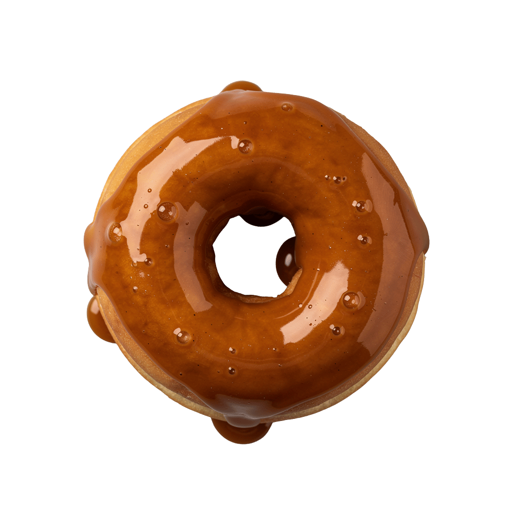 Maple glazed doughnut
