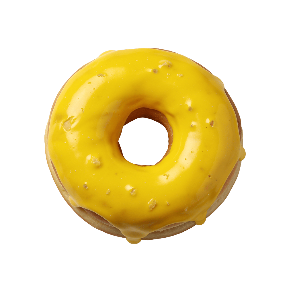Lemon glazed doughnut