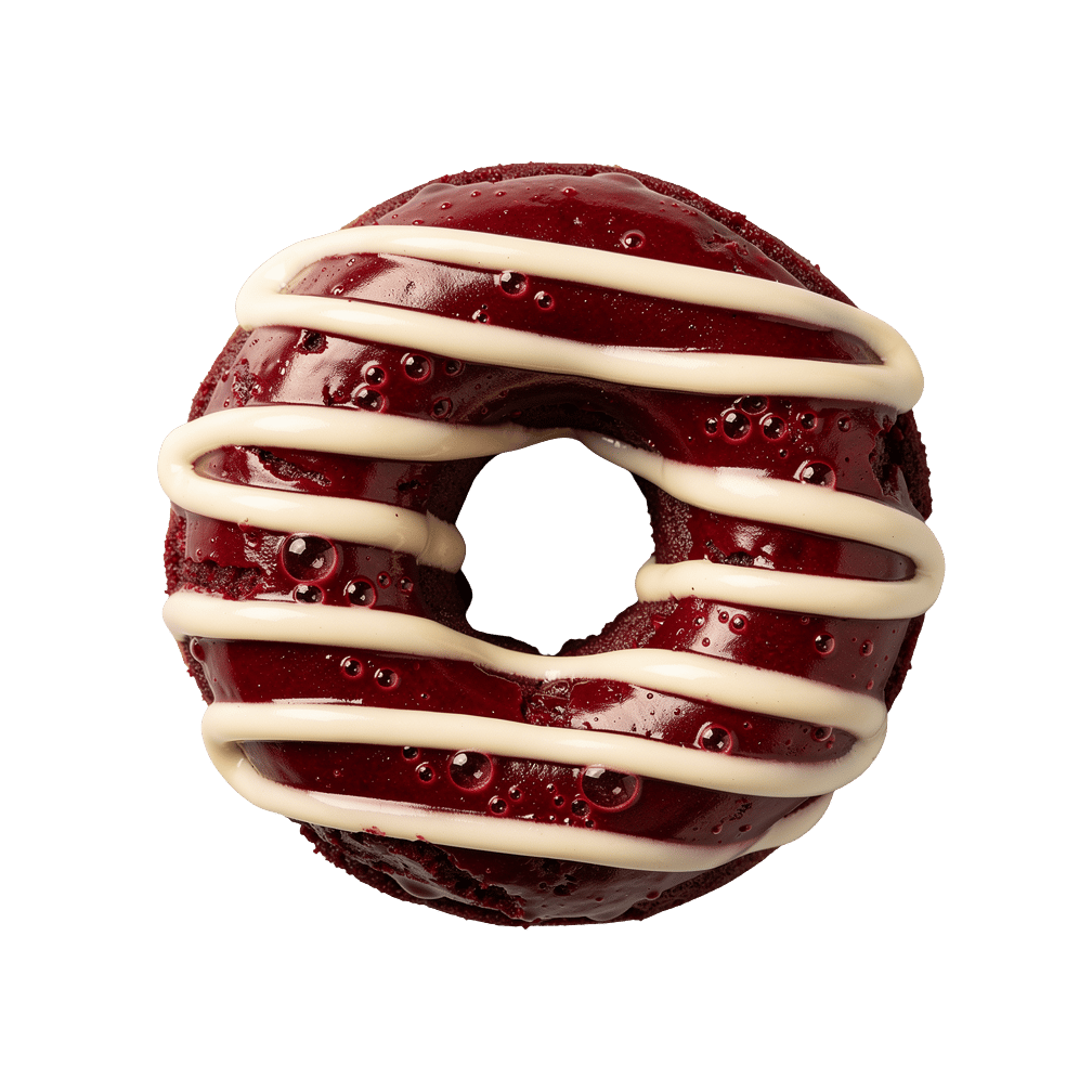 Red velvet doughnut